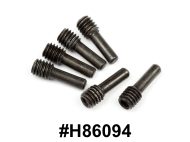 HPI 86094 - SCREW SHAFT M4X2.5X12MM (BLACK/6PCS)
